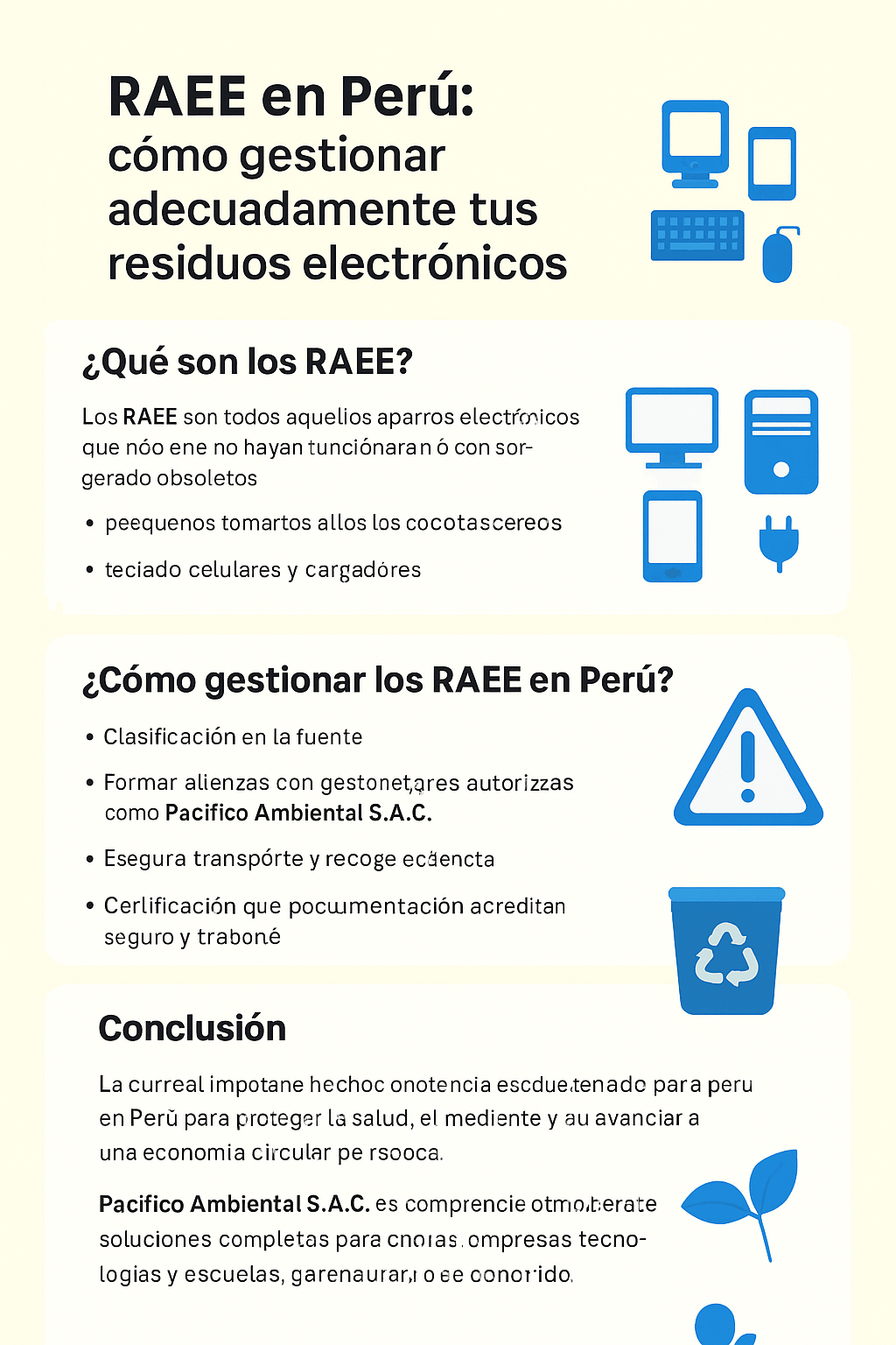 Cómo gestionar de forma segura los RAEE en Perú: Guía práctica en 5 pasos