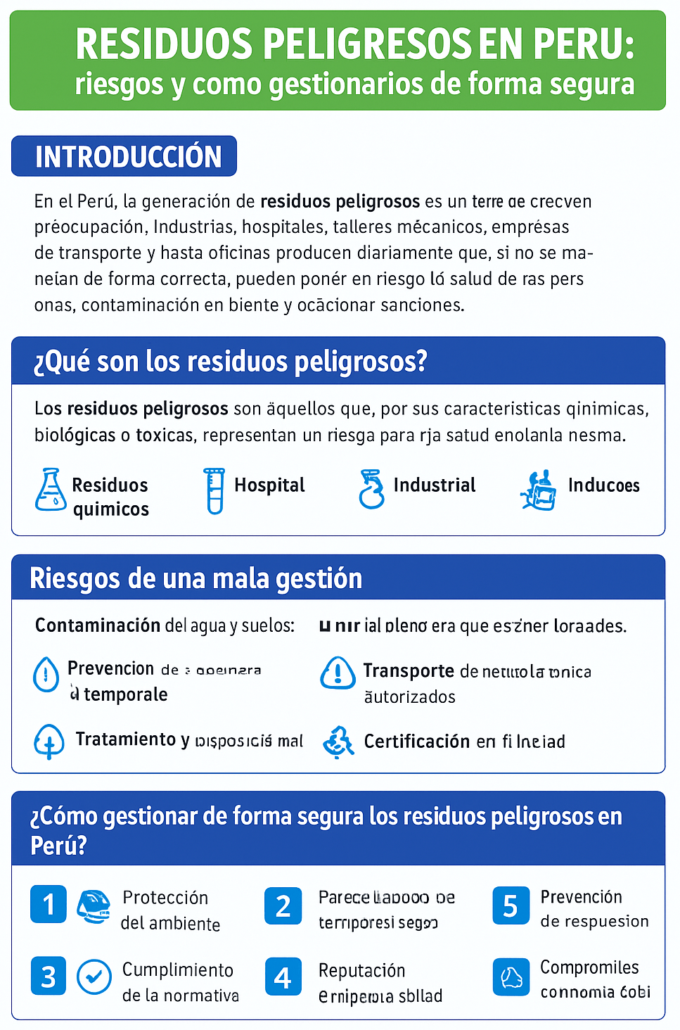 Residuos Peligrosos en Perú: riesgos y cómo gestionarlos de forma segura 1